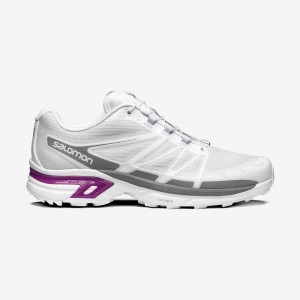 Basket Salomon XT-WINGS 2 Homme Blanche Violette | OGRBP-8792