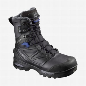 Botte Hiver Salomon TOUNDRA PRO CLIMASALOMON WATERPROOF Femme Noir Bleu | VACEG-4617