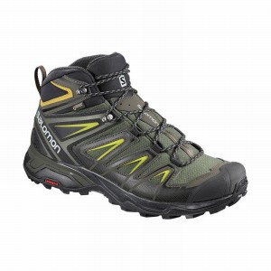 Botte Randonnée Salomon X ULTRA 3 MID GORE-TEX Homme Grise Noir | BXMAJ-7108
