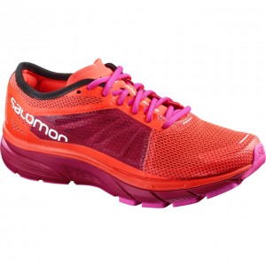 Chaussure Running Salomon SONIC RA W Femme Orange Violette | BTWJC-4185