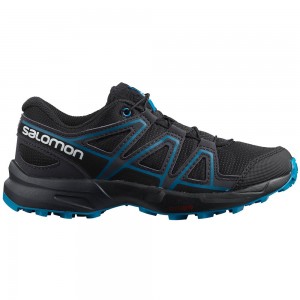 Chaussure Trail Running Salomon SPEEDCROSS J Enfant Noir | NPGES-9561