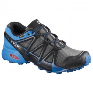 Chaussure Trail Running Salomon SPEEDCROSS VARIO 2 GTX Homme Argent Bleu | YTBAK-4706