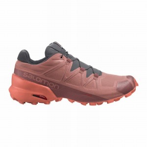 Chaussure Trail Running Salomon SPEEDCROSS 5 Femme Rouge Foncé | KLAXM-0436
