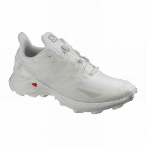 Chaussure Trail Running Salomon SUPERCROSS BLAST Homme Blanche | WIJXU-3647