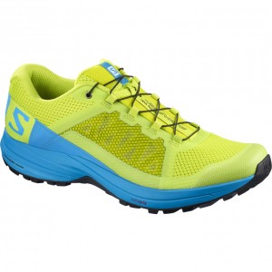 Chaussure Trail Running Salomon XA ELEVATE Homme Jaune Bleu | PETWR-9308