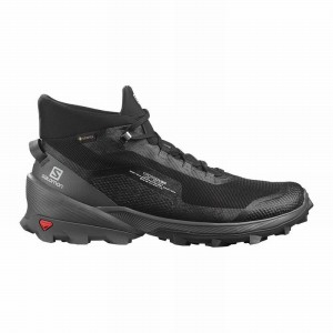 Chaussure de Randonnée Salomon CROSS OVER CHUKKA GORE-TEX Homme Noir | MBQNT-7961