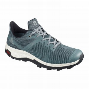 Chaussure de Randonnée Salomon OUTLINE PRISM GORE-TEX Homme Bleu Foncé Noir | JGVLN-1785