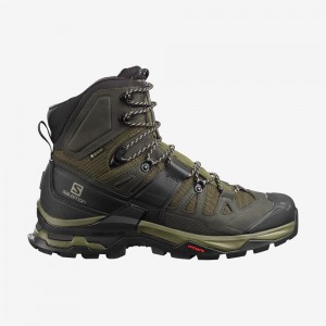 Chaussure de Randonnée Salomon QUEST 4 GTX Homme Vert Olive | SZHUA-8721