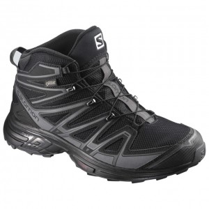 Chaussure de Randonnée Salomon X-CHASE MID GTX Homme Noir | VUXWH-2639