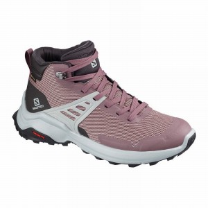 Chaussure de Randonnée Salomon X RAISE MID GORE-TEX Femme Bordeaux | TONYU-0613