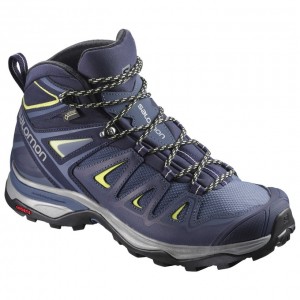 Chaussure de Randonnée Salomon X ULTRA 3 MID GTX W Femme Bleu Foncé | XOJTH-2059