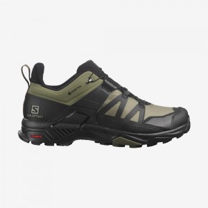 Chaussure de Randonnée Salomon X ULTRA 4 WIDE GORE-TEX Homme Vert | KCQTH-9813