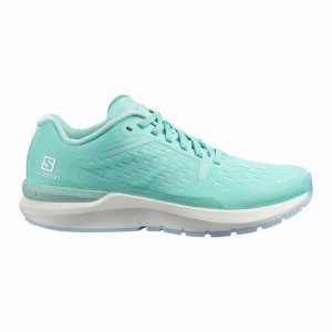 Chaussures Running Route Salomon SONIC 4 BALANCE Femme Marron Turquoise Blanche | FWAHY-2143