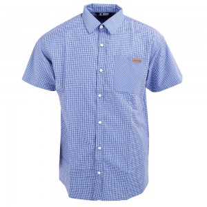 Chemises Salomon OXFORD SS SHIRT M Homme Bleu Marine | TMHVG-9835