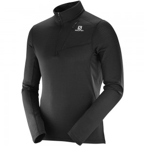 Couches Intermédiaires Salomon GRID HZ MID M Homme Noir | MIFUH-4319
