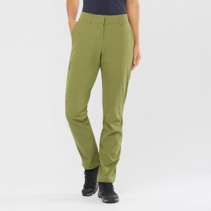 Pantalon Salomon WAYFARER Femme Vert Olive | SPRUY-3489
