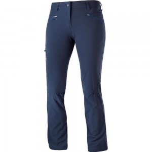 Pantalon Salomon WAYFARER STRAIGHT W Femme Bleu Marine | TSHCV-5730