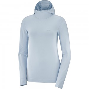 Sweat a Capuche Salomon COMET SEAMLESS W Femme Bleu | EFGOW-7893