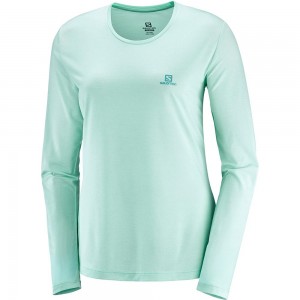 T Shirts Salomon AGILE LS W Long Sleeve Femme Multicolore | JDMAQ-8690