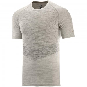 T Shirts Salomon ALLROAD SEAMLESS SS M Homme Blanche | UIFRQ-4718
