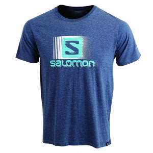 T Shirts Salomon FLASHBACK SS M Homme Noir | QZOWK-2964