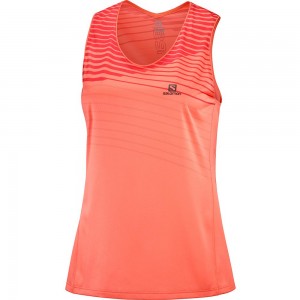 T Shirts Salomon SENSE W Femme Orangered | KUYWI-0518