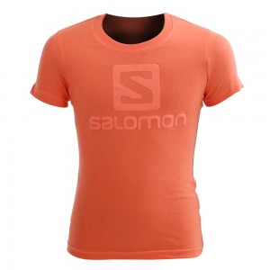 T Shirts Salomon WARRIOR SS G Enfant Corail | NXUCH-8491
