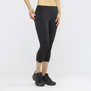 Tights Salomon SUPPORT MID Femme Noir | CLFKT-1069