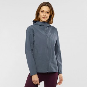 Vestes Salomon OUTLINE W Waterproof Femme Noir | DRYTJ-8593
