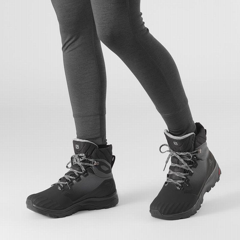 Botte Hiver Salomon VAYA BLAZE THINSULATE CLIMASALOMON WATERPROOF Femme Noir | WSBOP-7425